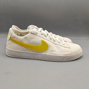 Nike Blazer Low Pop GS Sneaker Girls 7Y White Volt Swoosh Comfort neon shoes